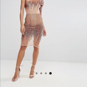 ASOS SEQUIN MIDI DRESS